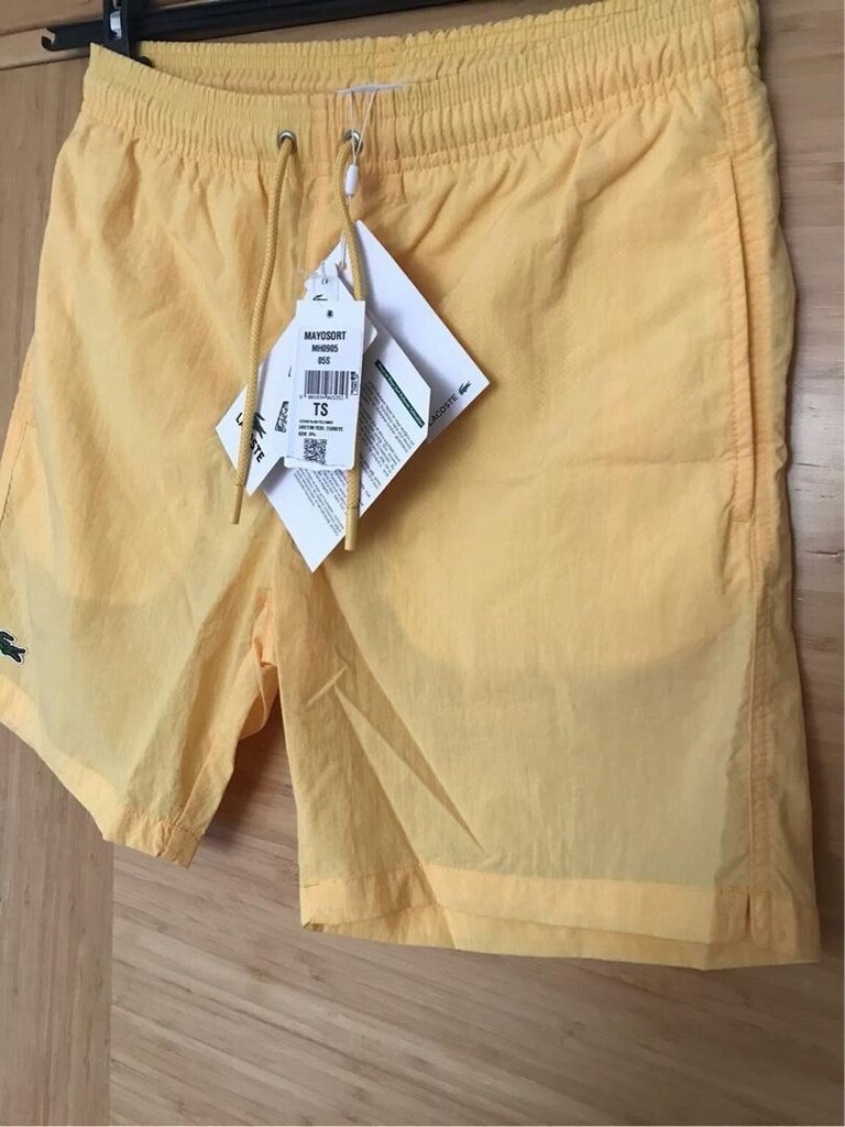 ORİJİNAL LACOSTE ŞORT MAYO SIFIR ETİKETLİ SMALL BEDEN SARI - 7