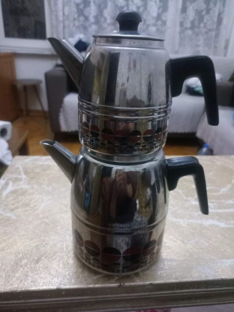 büyük boy çelik çaydan sıfır ürün gibi tertemiz kırık dökük asla yok - 3
