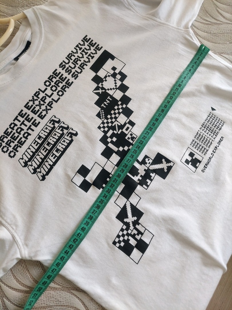 Zara Kids Minecraft kılıç baskılı tshirt - 6