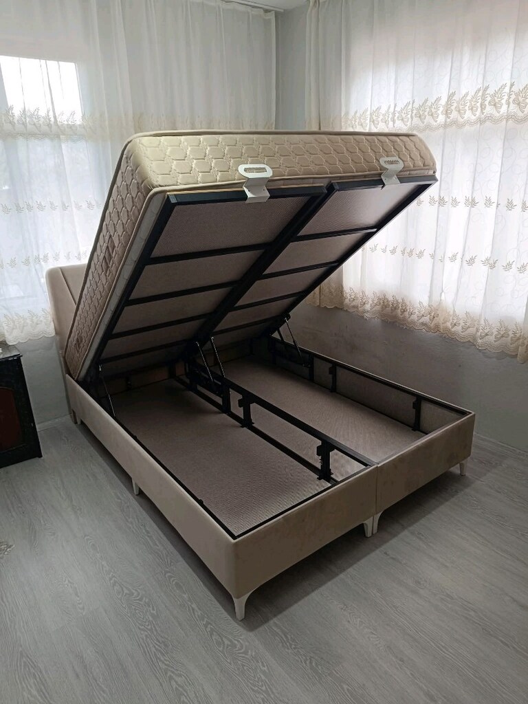 TAMYÜKSEL MOBİLYA SIFIR ÇİFT KİŞİLİK BAZA BAŞLIK ORTAPEDİK YATAK BULNR - 2
