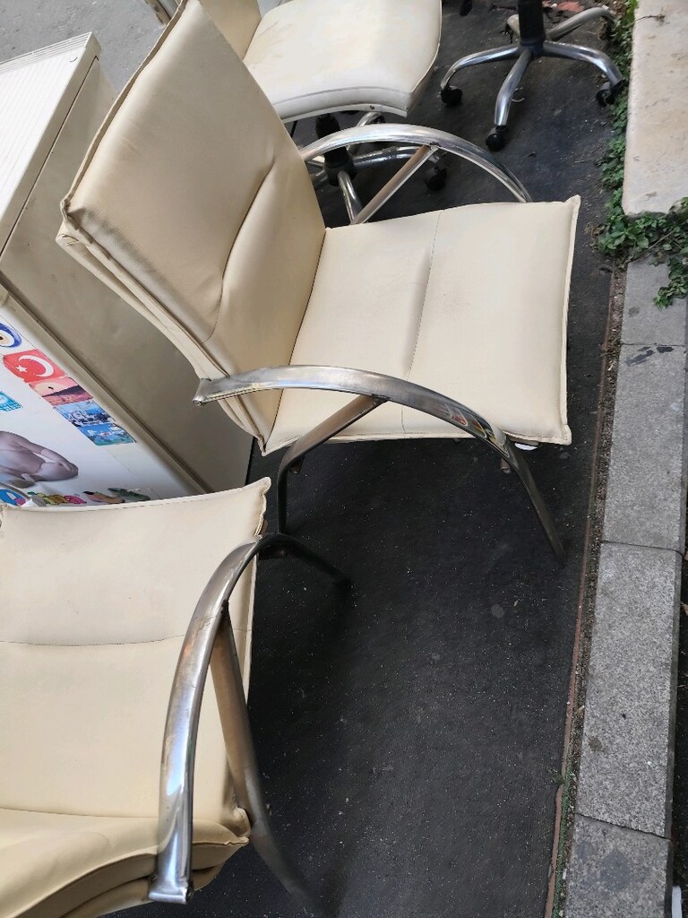 5 parça tek fiyata 3 tane döner koltuk sandalye 2 adet sabit sandalye - 2