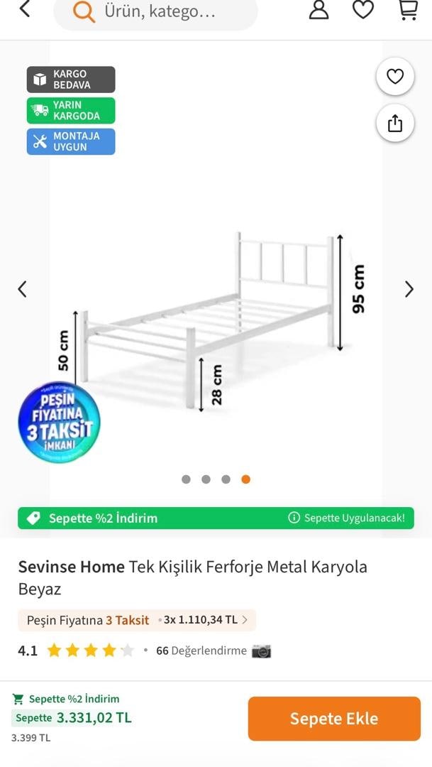 tek kişilik 80x200 - 4