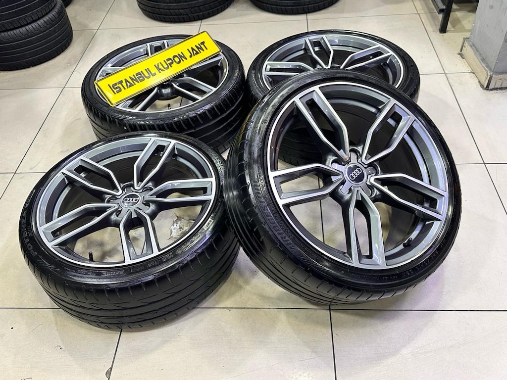 19 İNÇ 5x112 AUDİ A3 A4 A5 A6 JANT LASTİK TAKIMI SIFIR AYAR İŞLEMSİZ - 5
