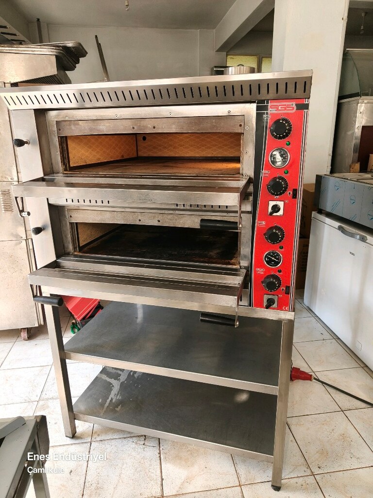 taş taban iki katlı pizza fırını - 5