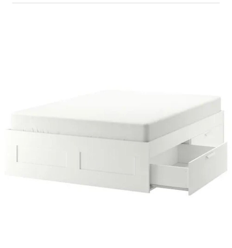 Ikea BRIMNES/LURÖY çift kişilik karyola - 2