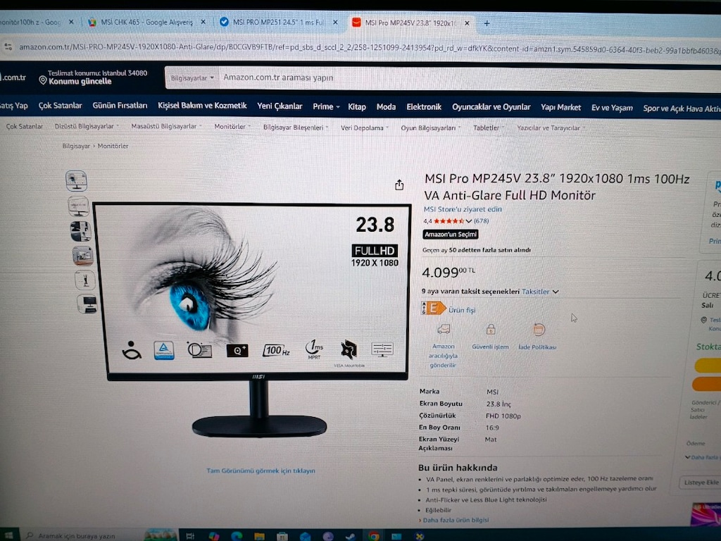 Ryzen 5 5600x 9060xt 8Gb 16gb monitör dahil sistem - 7