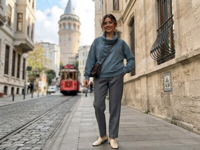 Zara Şal Yaka Tasarımlı Sweatshirt