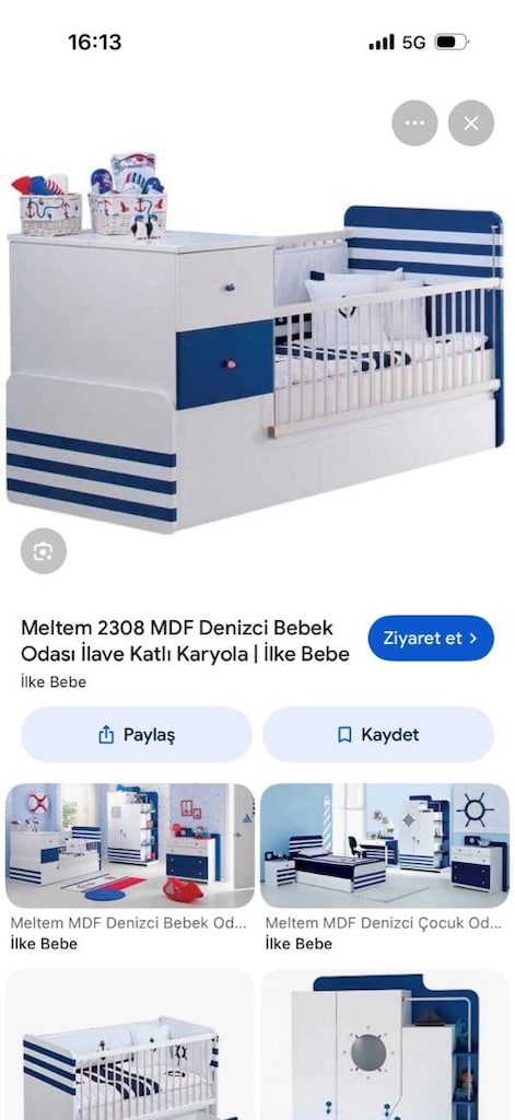meltem marka denizci bebek/çocuk odası - 6