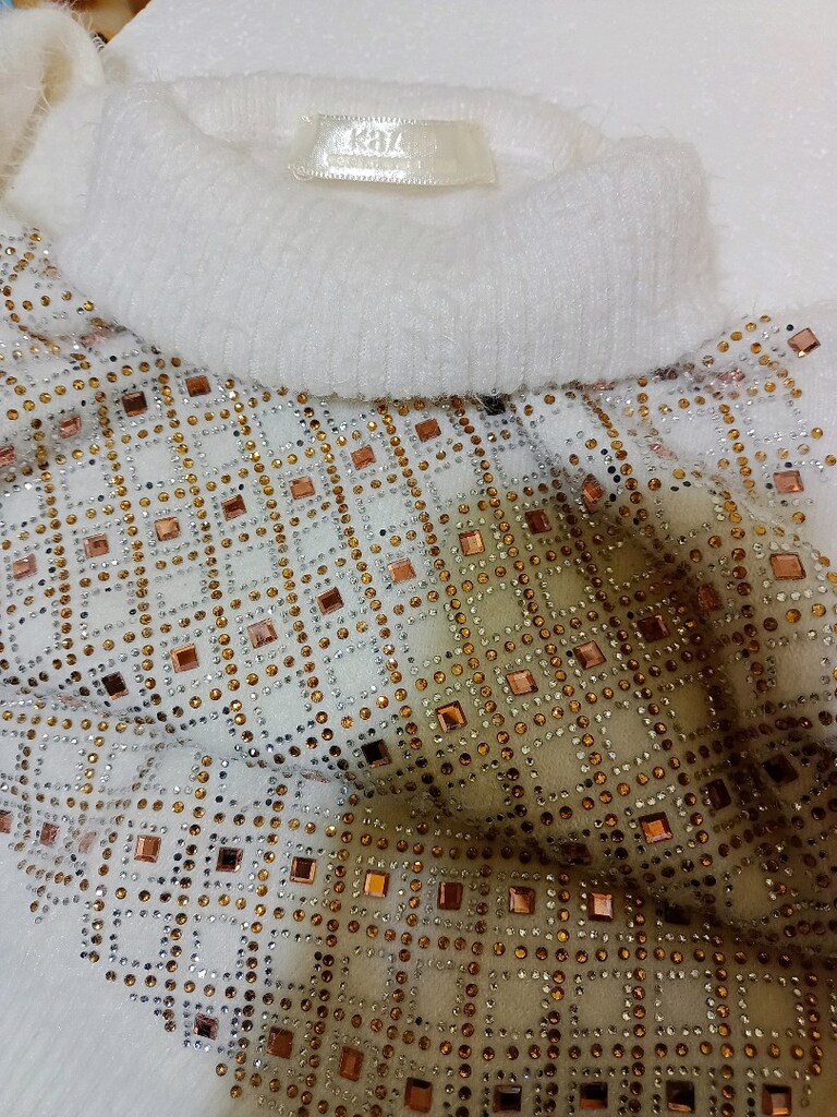 kazee Gold label marka triko kazak taş işlemeli - 5