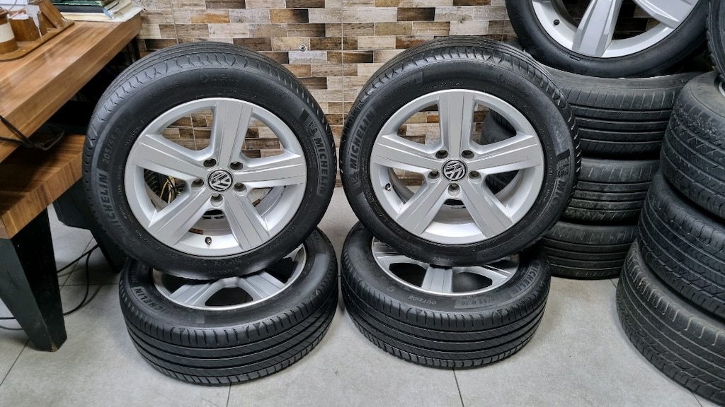 AYDİLEK JANT LASTİK PLUS 16 5X112 VOLKSWAGEN JANT TAKIMI OLUP 205 55 1 - 3