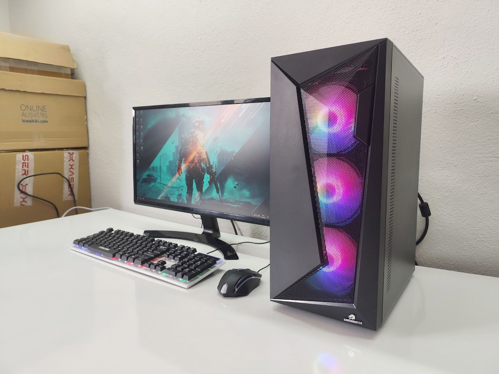 GAMEBOOSTER i5 Game - 24inch (SIFIR) Slim LED Monitör Bilgisayar Set - 3