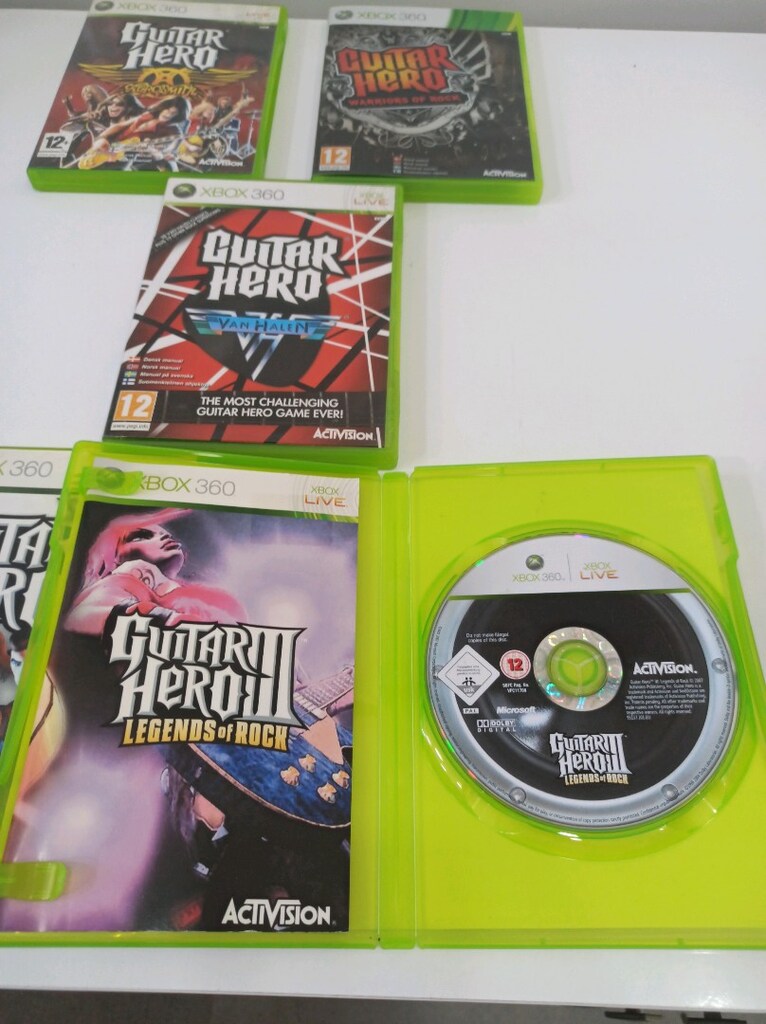 Xbox 360 Oyun Dvd Seti Guitar Hero Kutu kitapçık Mevcut - 3