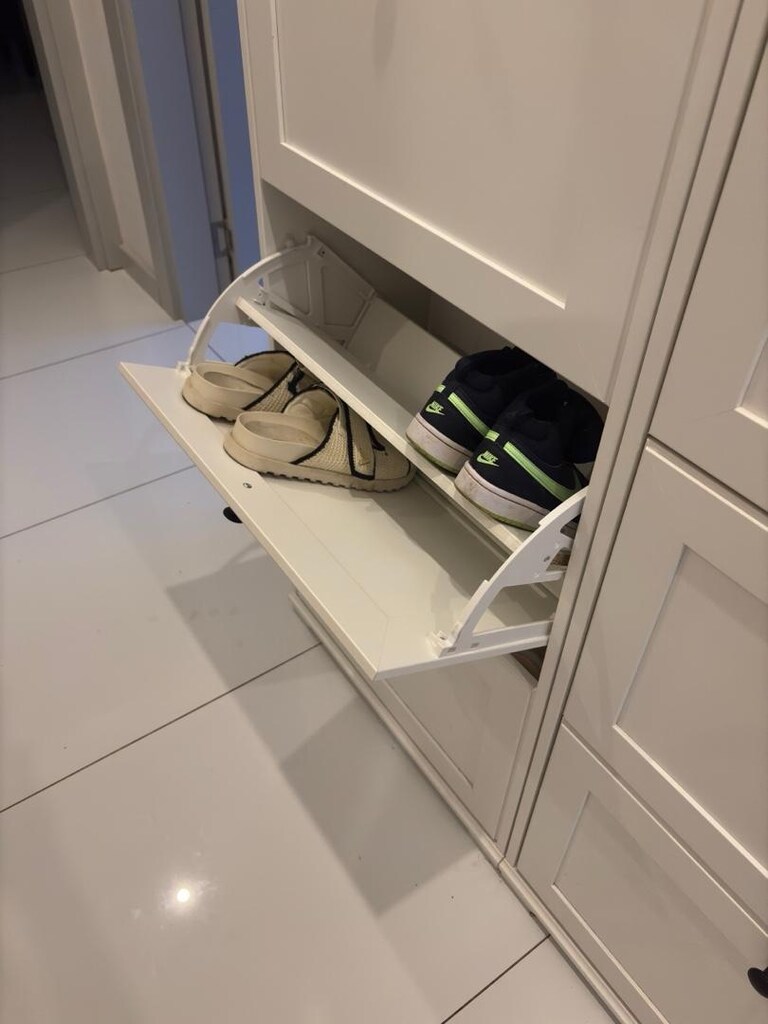 2 adet IKEA BRUSALI Beyaz Ayakkabılık / Dolap (Alanya Oba) - 6