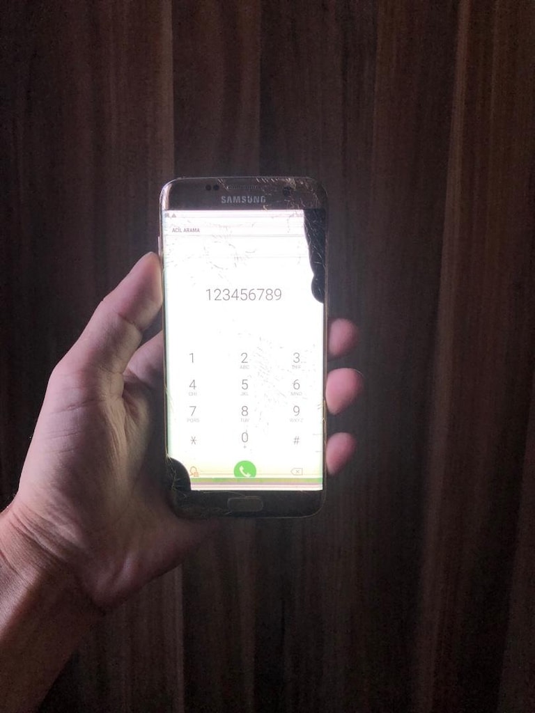 Samsung s7 edge çift hatlı ekran kırık tr cihazı - 2
