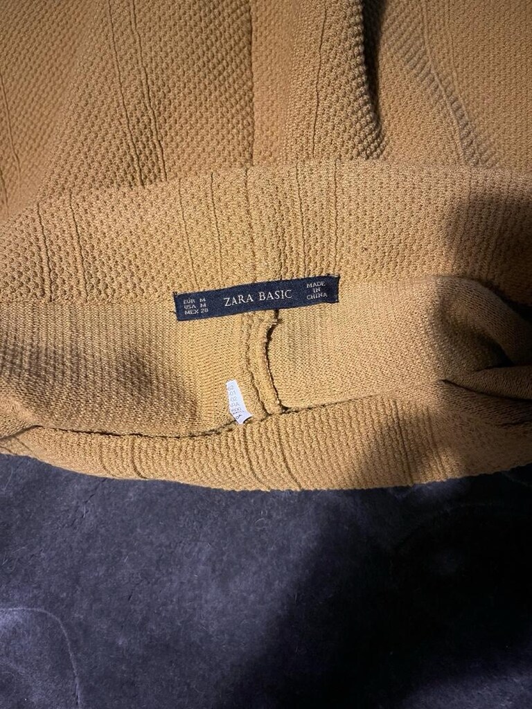 Zara hardal sarısı mini etek - 4