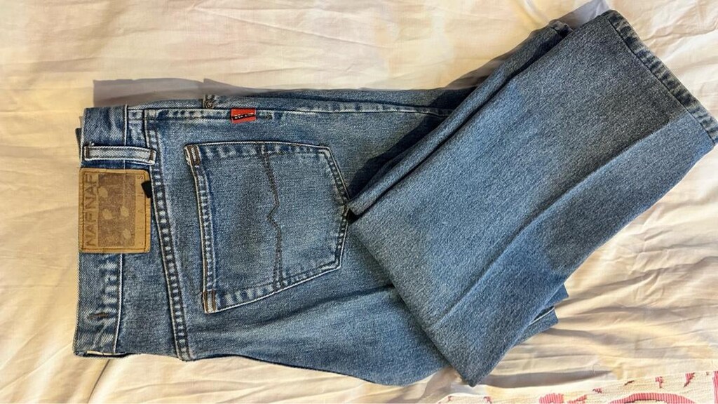 VINTAGE NAF NAF JEANS PANTOLON (W36 L34) - 4