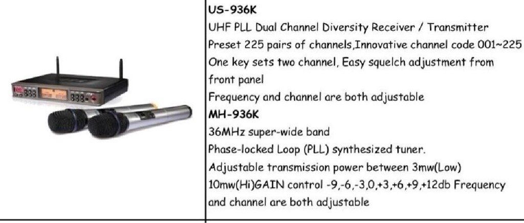JTS çift el telsiz mikrofon UHF band - 2