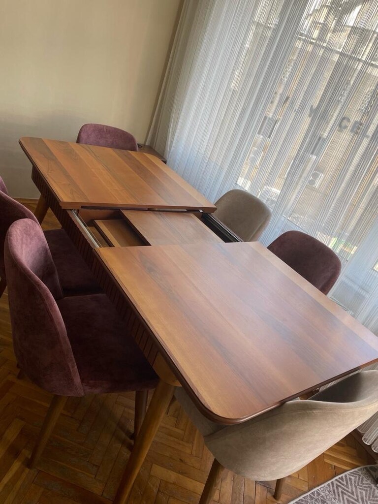 YEMEK MASASI VE 6 ADET SANDALYE - 3