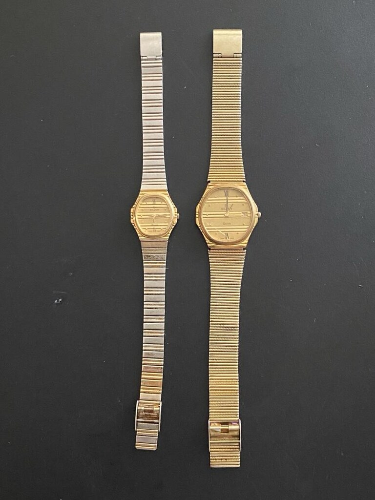 1988 Tarihli Vintage Slava Quartz Bayan ve Erkek Kol Saati. - 3
