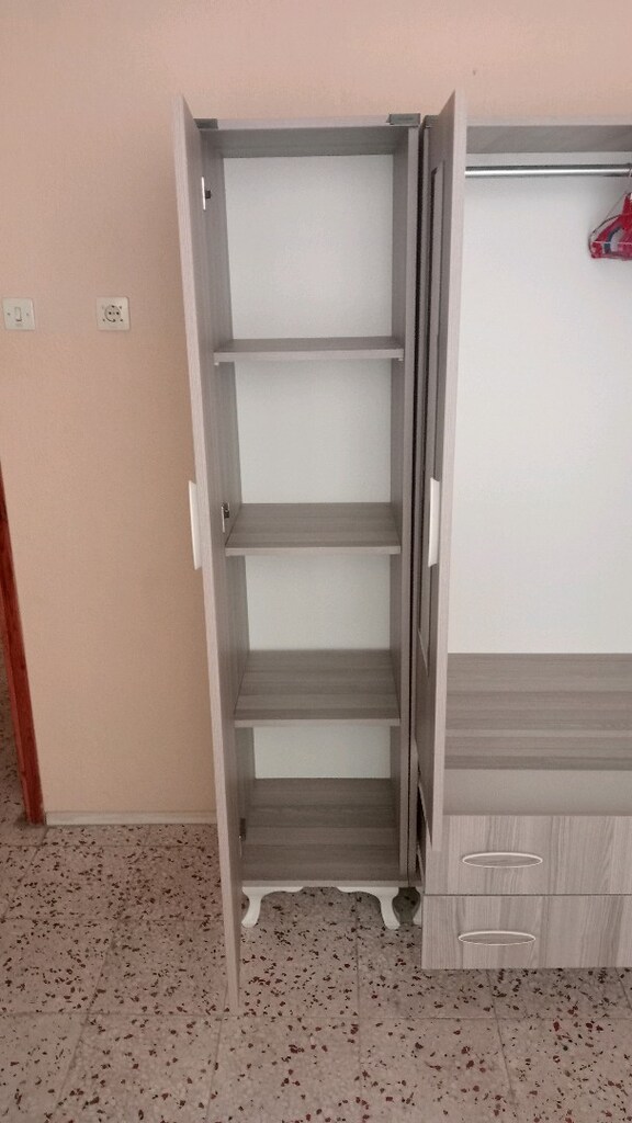 elbise dolabı temiz 3 kapaklı 2 çekmeceli temiz - 5