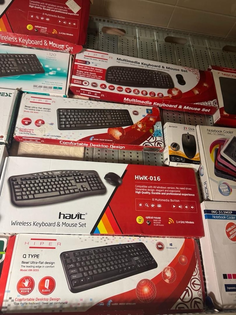 Sıfır Klavye-Mouse Setleri, Modem, DVD-RW ve Bilgisayar Aksesuarı - 2