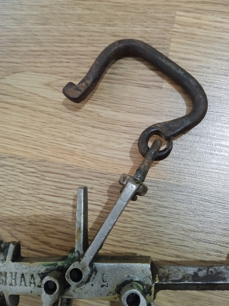 80x70 CM & 5-6 KG / KOLLEKSİYONLUK PİRİNÇ & METAL TERAZİ-OMUZ KANTARI - 5