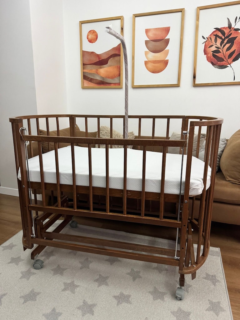 Bamgidoo PAPATYA 60x120 Kayın Ağacı Anne Yanı Beşik - 4