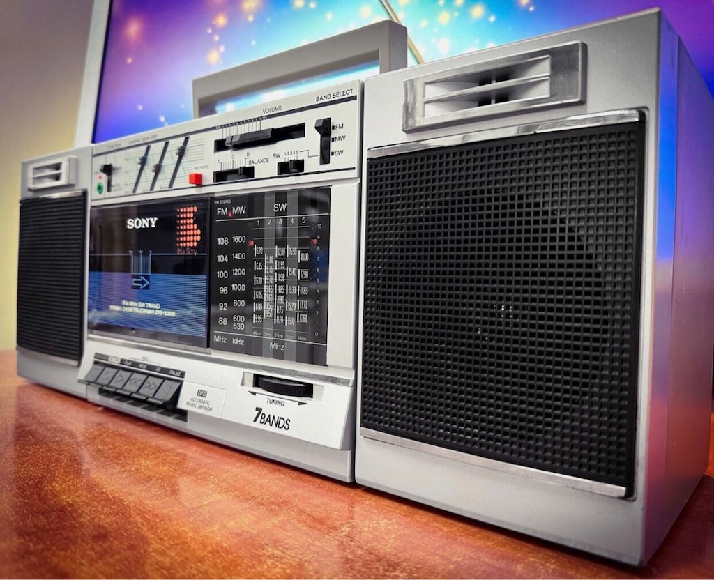 SONY CFS-3000S ,7 Band Radyolu Taşınabilir Vintage Stereo Kasetçalar - 3