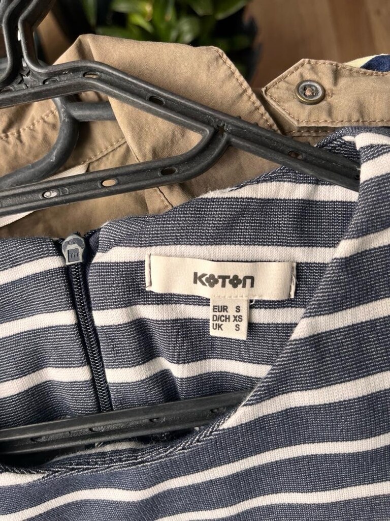 Koton S Beden Çizgili Kolsuz Mini Elbise - 3