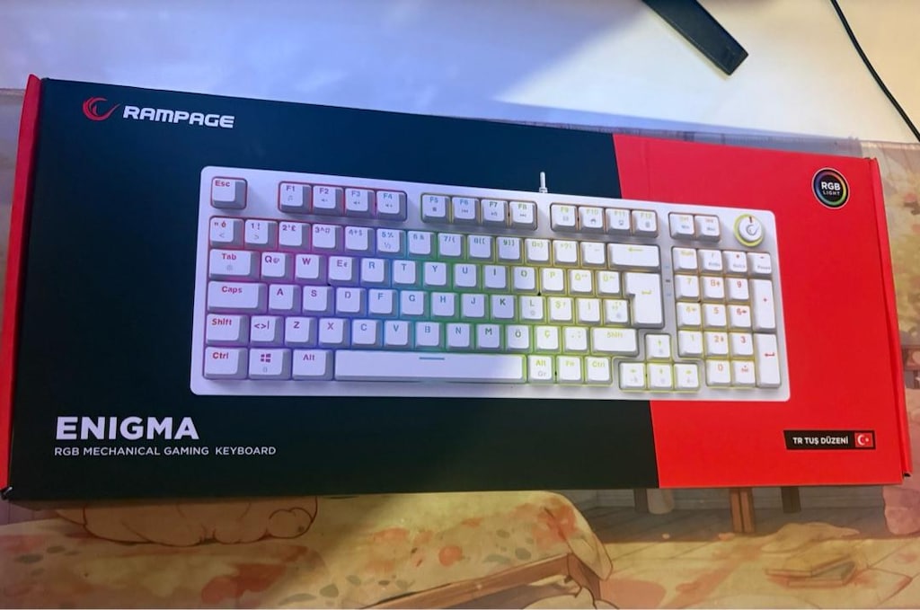 Rampage ENIGMA RGB Mekanik Gaming Klavye – Beyaz - 3