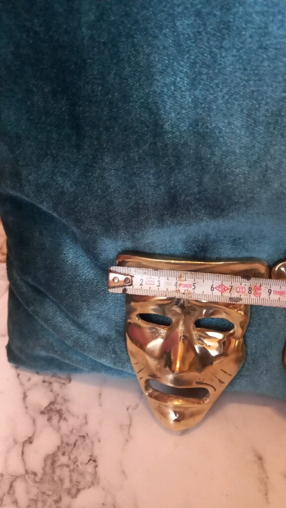 pirinç duvar maskeler. - 7