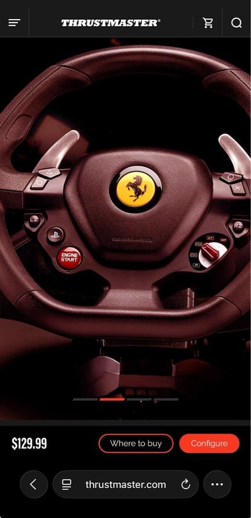 thrustmaster t80 ferrari 488 gtb edition - 2