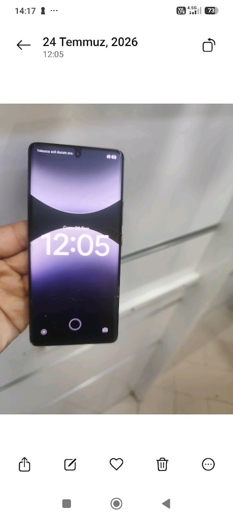 xiamio redmi not 14 pro 5 g 256 GB 8 ram üst cam az catlak engel degil - 2