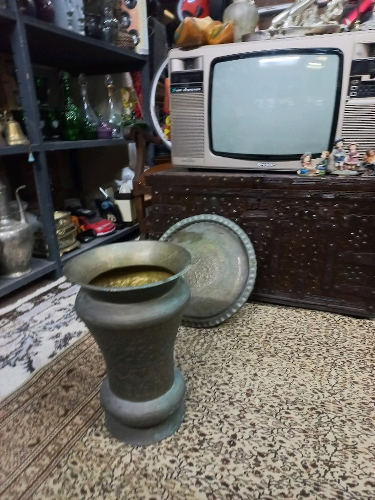Bakır Saksı Vintage - 3