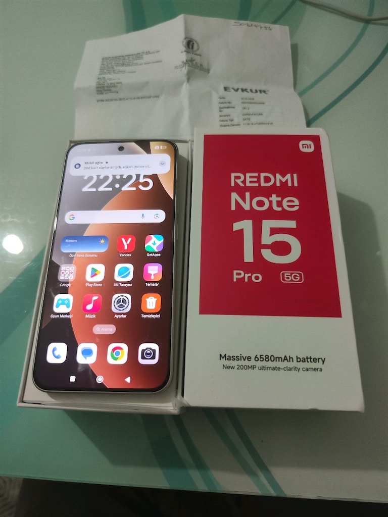 KARTA TAKSİT 25.02.2028 GARANTİLİ REDMİ NOTE 15 PRO 5G 8/256 GB - 4
