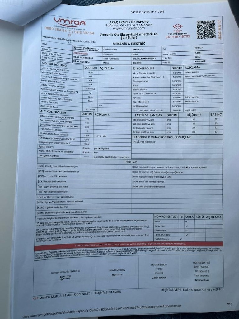 Sahibinden BMV 520d LCİ E60 - 8