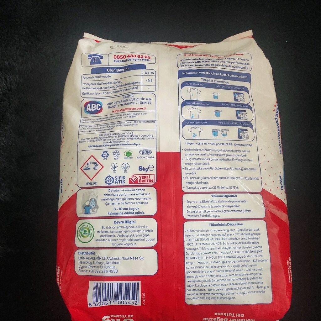 toz deterjan - 2