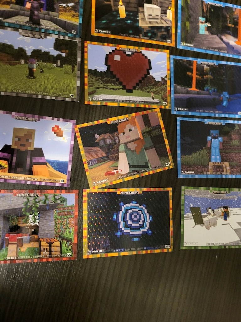 2023 minecraft panini kart seti - 3