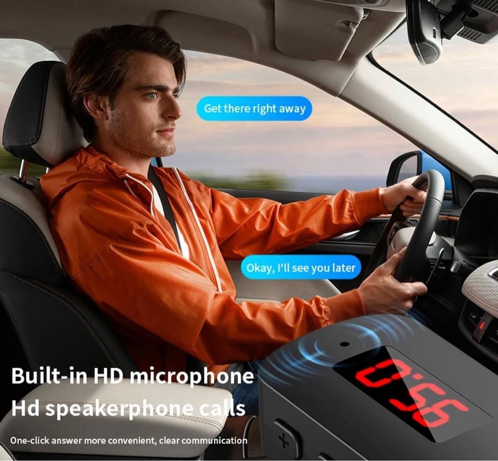 Bluetooth 5.4 radyo frekans üzerinden bağlantı araç kiti - 2