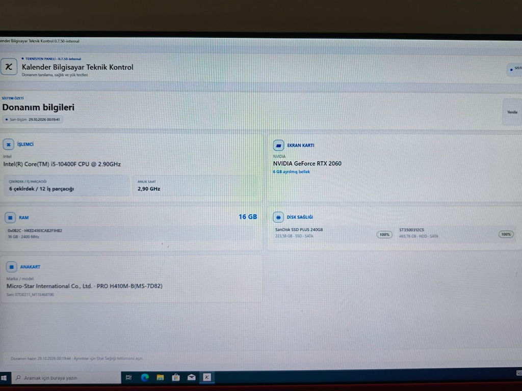 Intel Core i5-10400F RTX 2060 6GB 16GB RAM 240GB SSD 500GB HDD - 6