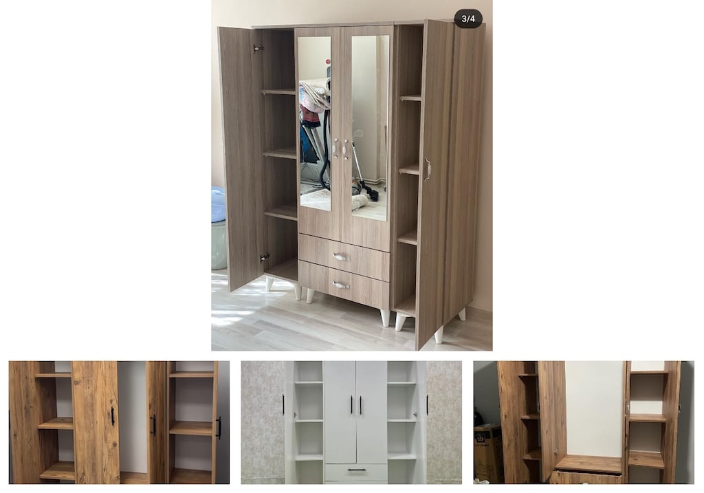4 kapaklı elbise dolabı dletsuctng - 4