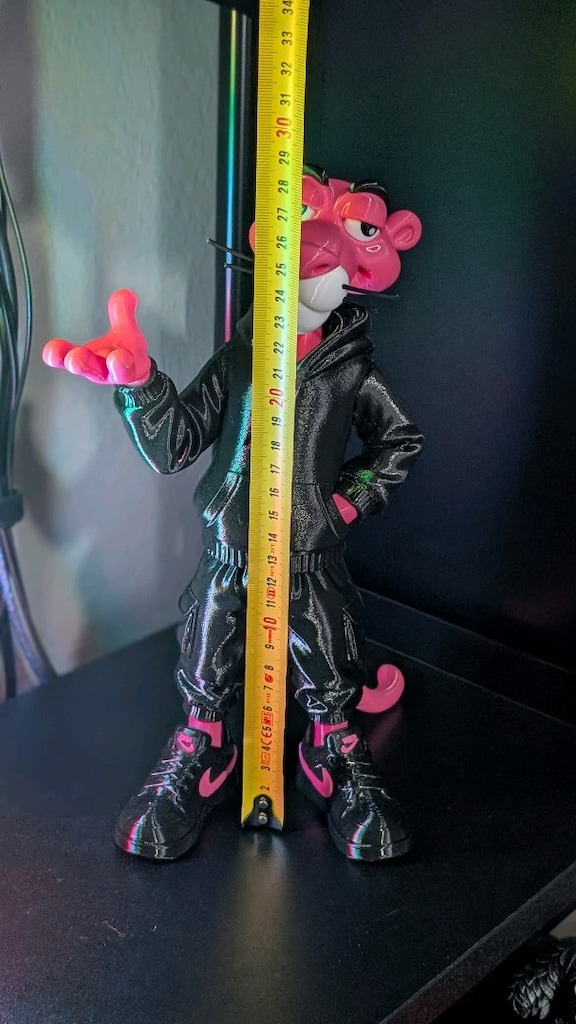Pembe Panter Kulaklık Tutucu Stan 3D baskılab_ankara - 3