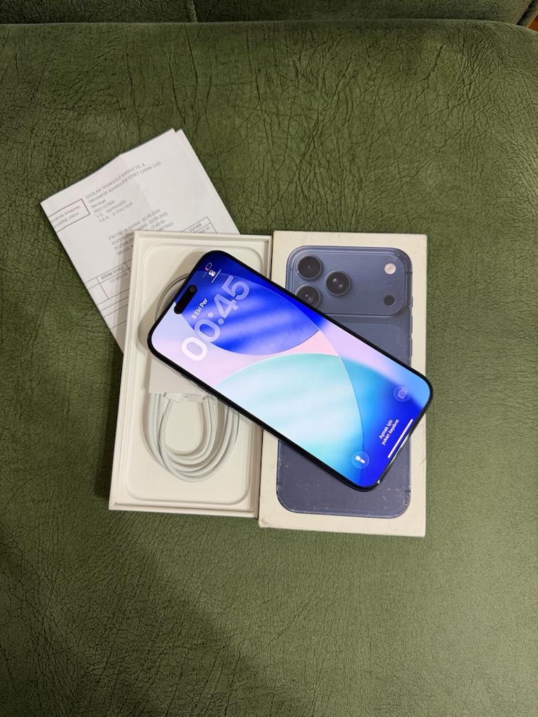 iphone 17pro max (14 ay garantili pil 100) - 4