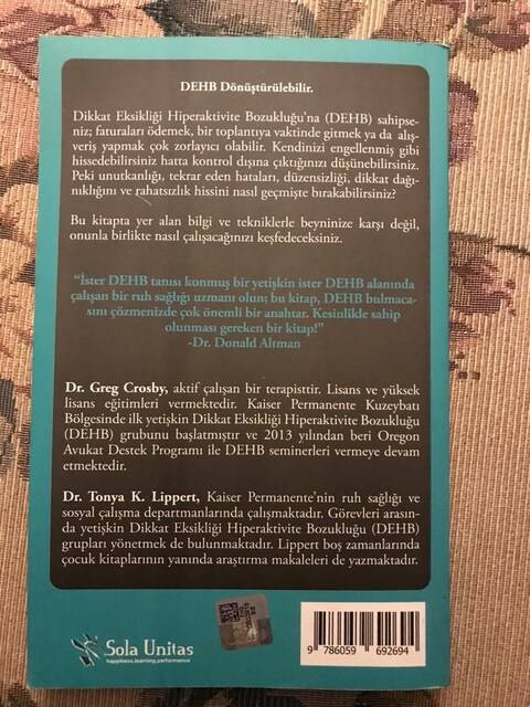 Dönüşüm DEHB - Dikkat Eksikliği Hiperaktivite Bozukluğu / Greg Crosby