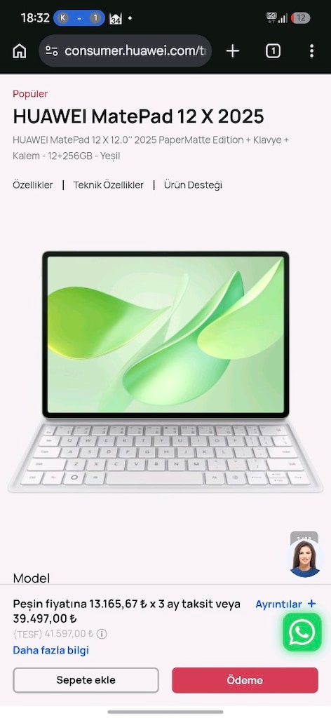 Huawei Matepad 12x 2025 Papermate Edition 12GB Ram - 2