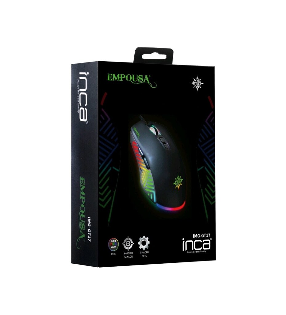 Inca EMPOUSA RGB 6400 DPI Oyuncu Mouse Gaming - 6
