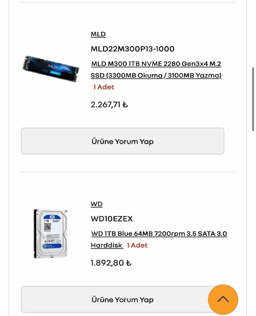 Oyuncu Bilgisayarı - 4060TI - Ryzen5 5600X - 32GB Ram -1TB SSD-1TB HDD - 6