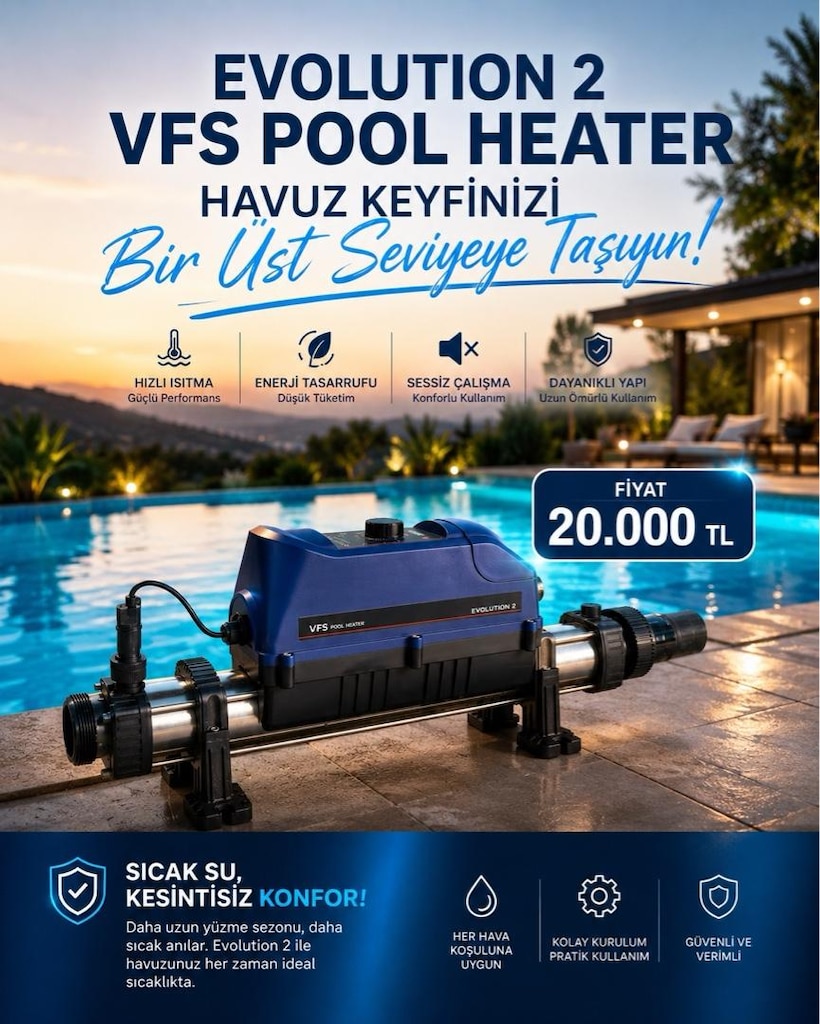 HAVUZ ISI POMPASI/ HAVUZ ISITMA MAKİNESİ