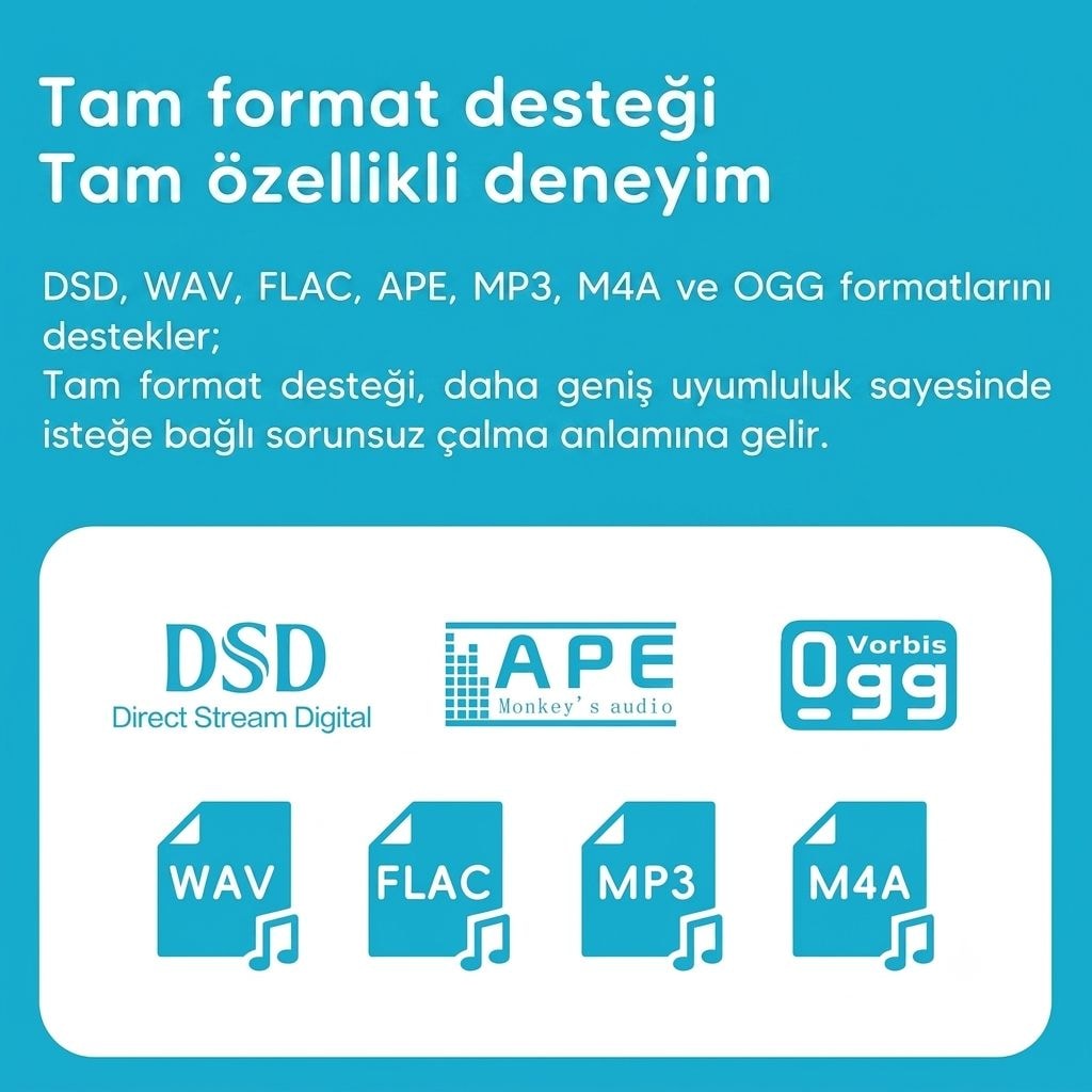 FiiO SnowSky Echo Mini HiFi MP3 Çalar - 3.5mm & 4.4mm - Dual DAC - 6
