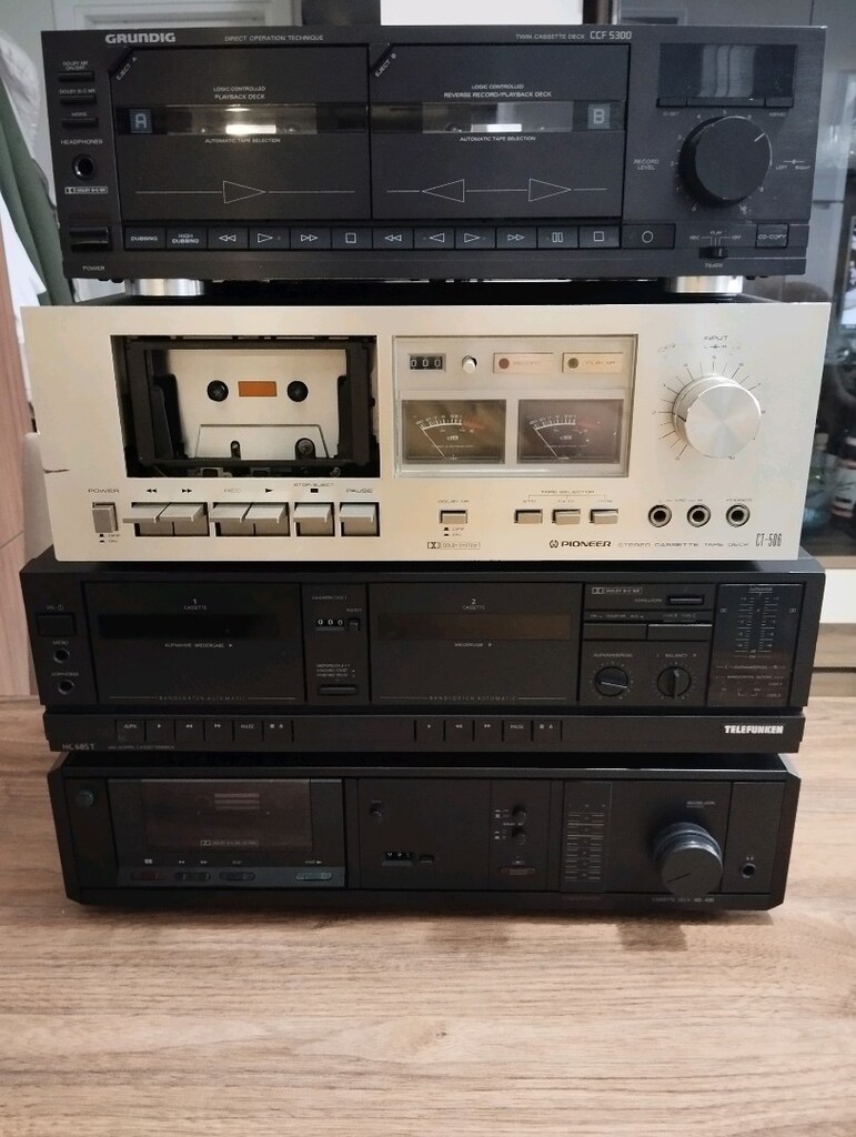 Çeşitli marka kaset dekler Proton/Telefunken/Pionner/Grundig - 2